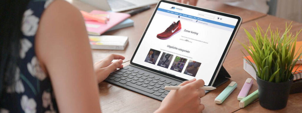 Jouw webshop bij SW-Retail - voorbeeld iPad