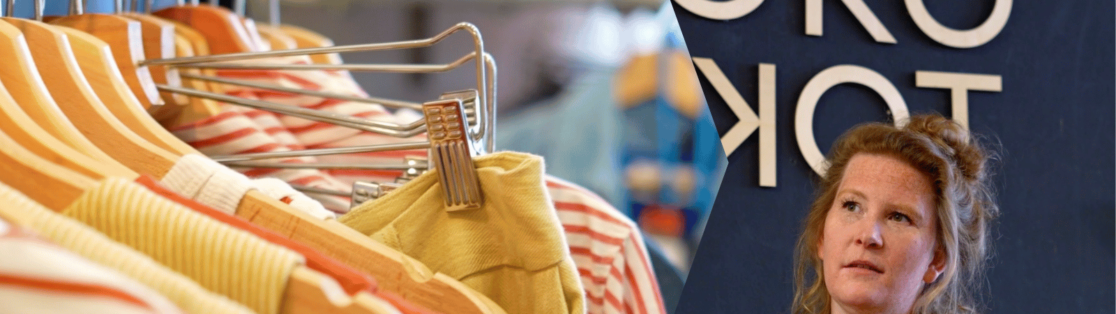 Eigenaresse van kledingwinkel Koko Toko achter het SW-Retail kassasysteem